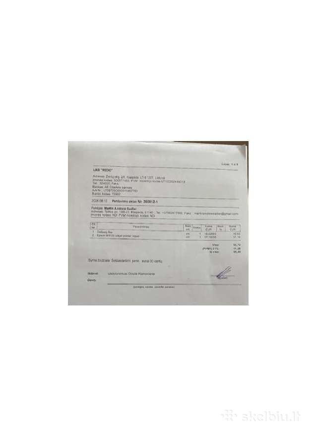 Epson M1120 B&w Printer - nuotraukos Nr. 4