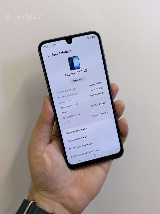 Samsung A17 5G 128 - mažai naudotas - nuotraukos Nr. 6