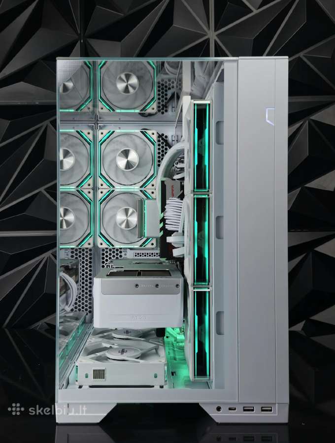 Baltas Zaidimu Kompiuteris Su Ryzen 9800x3d - nuotraukos Nr. 3