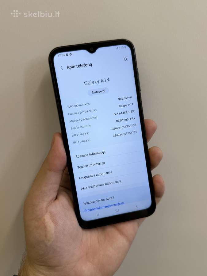 Samsung A14 - nuotraukos Nr. 5