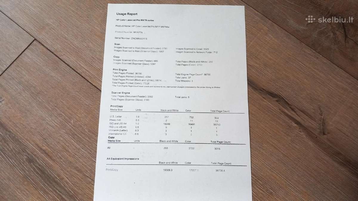 Hp Color Laserjet Pro Mfp M479dw Spausdintuvas - nuotraukos Nr. 9