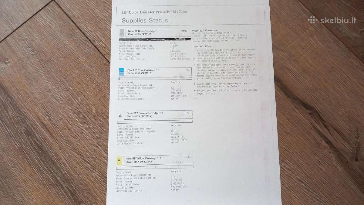 Hp Color Laserjet Pro Mfp M479dw Spausdintuvas - nuotraukos Nr. 10