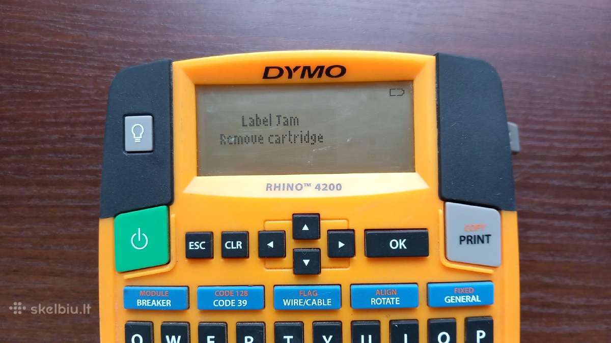 Dymo Rhino 4200 (Su defektu / dalims) + Kasetė - nuotraukos Nr. 4