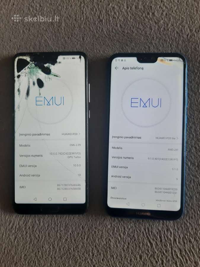Huawei p20 128gb, p20 lite 64gb - nuotraukos Nr. 3