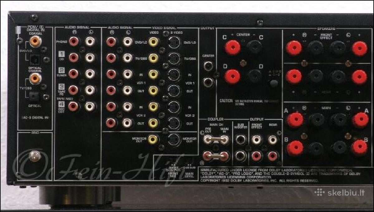 Yamaha Dsp-a1092 amplifier.7,2channel.20kg.naujas. - nuotraukos Nr. 6