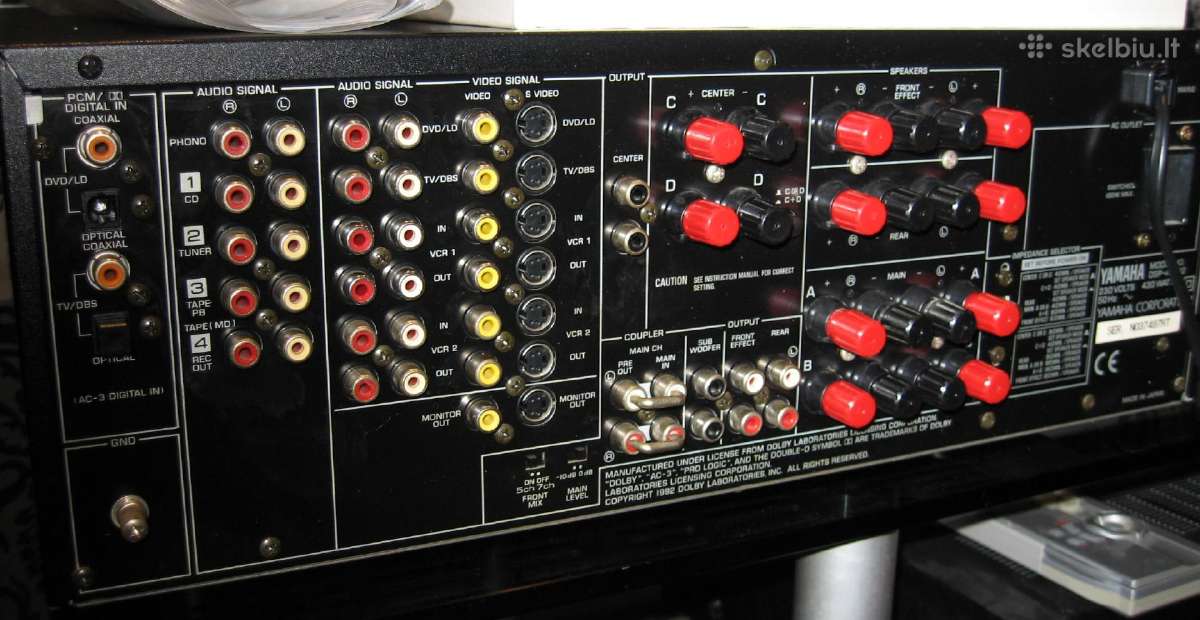 Yamaha Dsp-a1092 amplifier.7,2channel.20kg.naujas. - nuotraukos Nr. 12