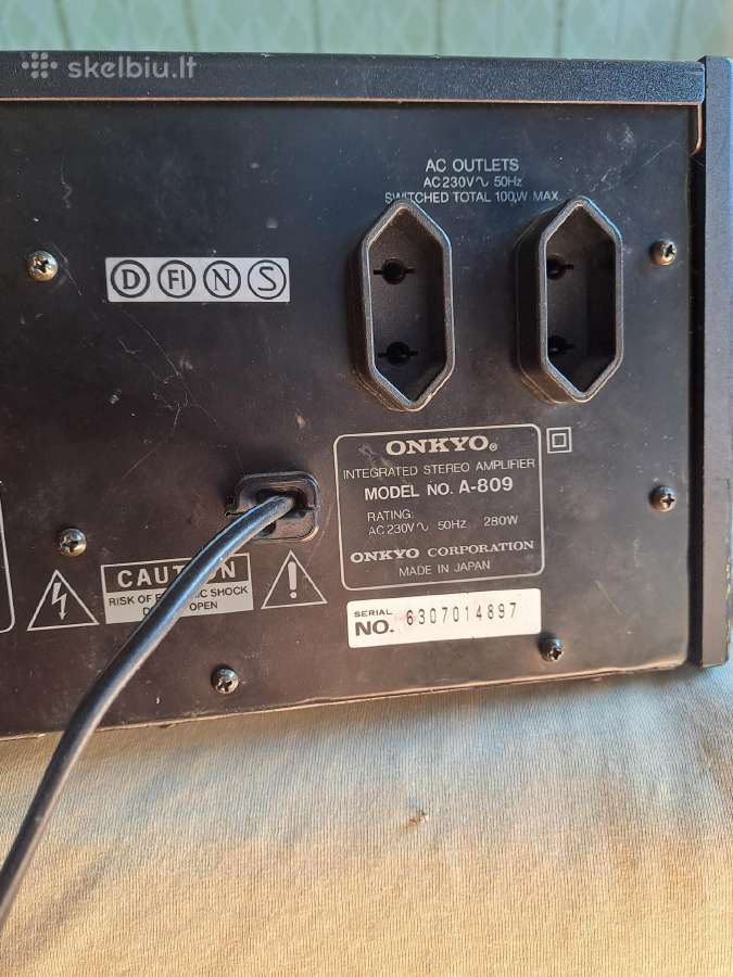 Onkyo stiprituvas 280w - nuotraukos Nr. 3