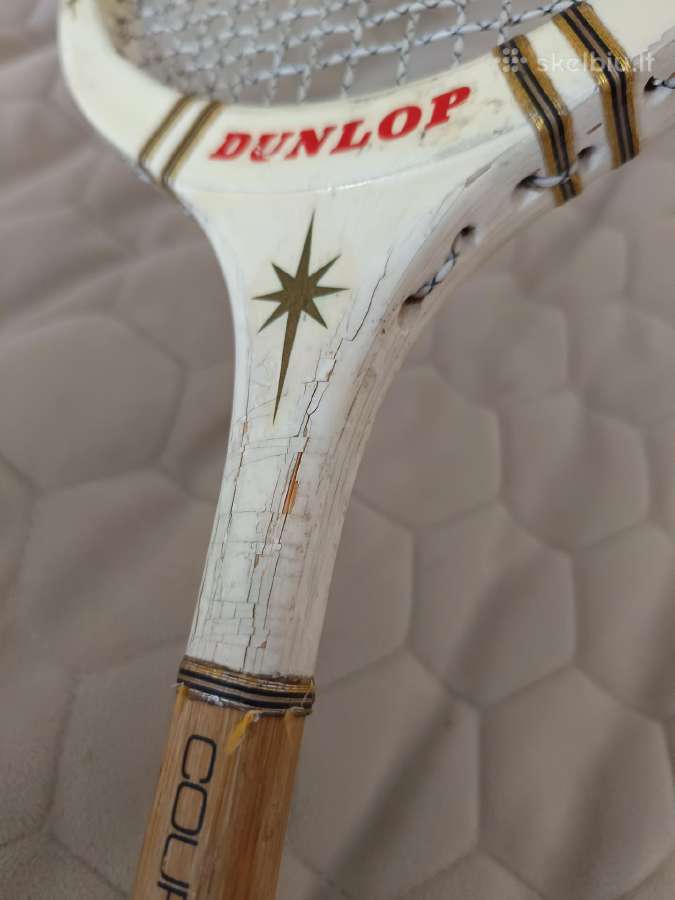 Vintažinė Dunlop teniso raketė - nuotraukos Nr. 25