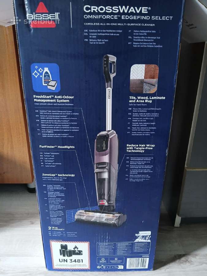 Bissell Crosswave Omniforce Edgefind siurblys - nuotraukos Nr. 8