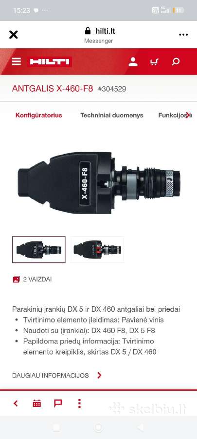 Vinių dėtuvė Mx 72 surink. Ir Antgalis X-460-f8 - nuotraukos Nr. 4