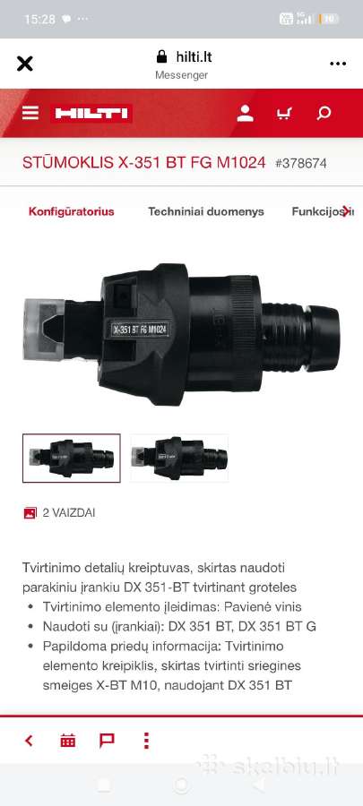 Stūmoklis X-351 Bt Fg M1024 - nuotraukos Nr. 2
