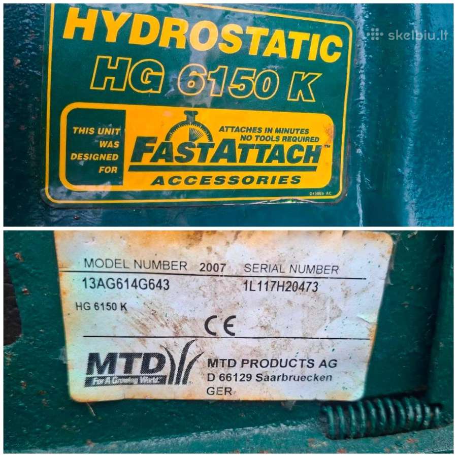 Yard man Hg6150k - nuotraukos Nr. 5