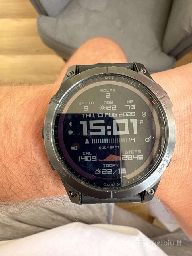 Garmin Fenix 7 Solar, sapphire, 47mm - nuotraukos Nr. 3