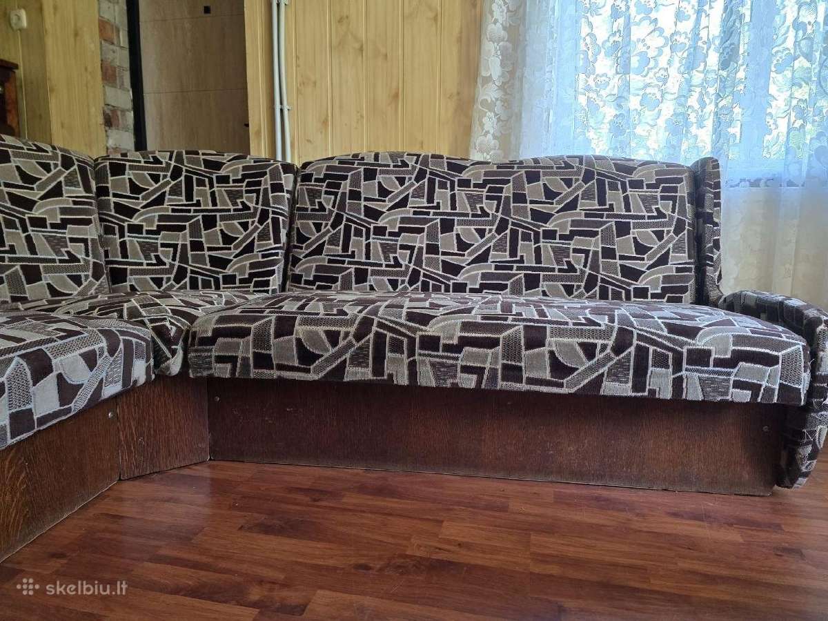 Atiduodama kampinė sofa-lova - nuotraukos Nr. 3