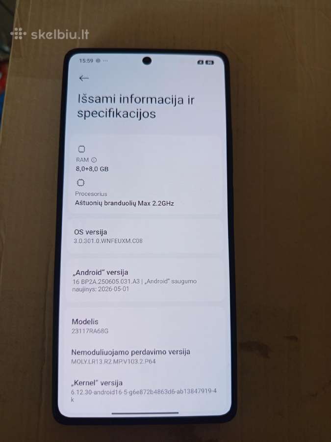 Redmi note13 Pro 256gb -8gb - nuotraukos Nr. 2
