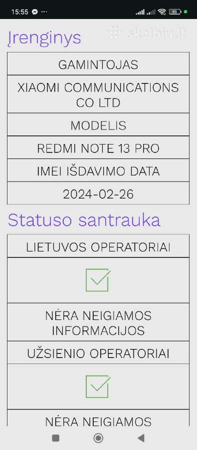 Redmi note13 Pro 256gb -8gb - nuotraukos Nr. 6