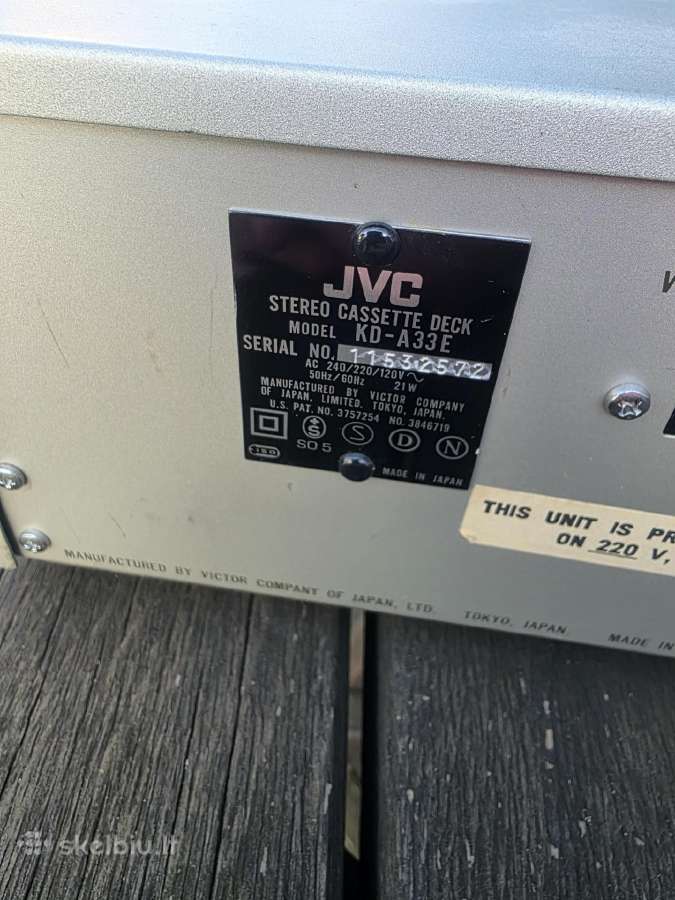 Kasetinė deka JVC Kd A33e - nuotraukos Nr. 4
