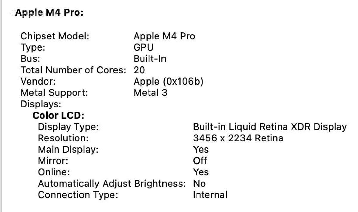 MacBook Pro 16", M4 Pro, 48gb, 512gb - nuotraukos Nr. 5