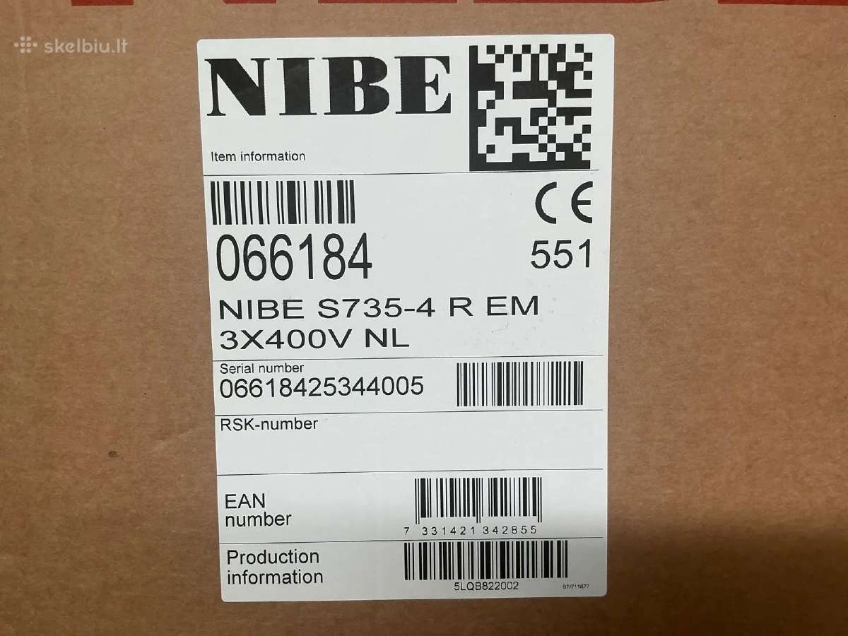 Nibe S735 oras-vanduo šilumos siurblys - nuotraukos Nr. 3
