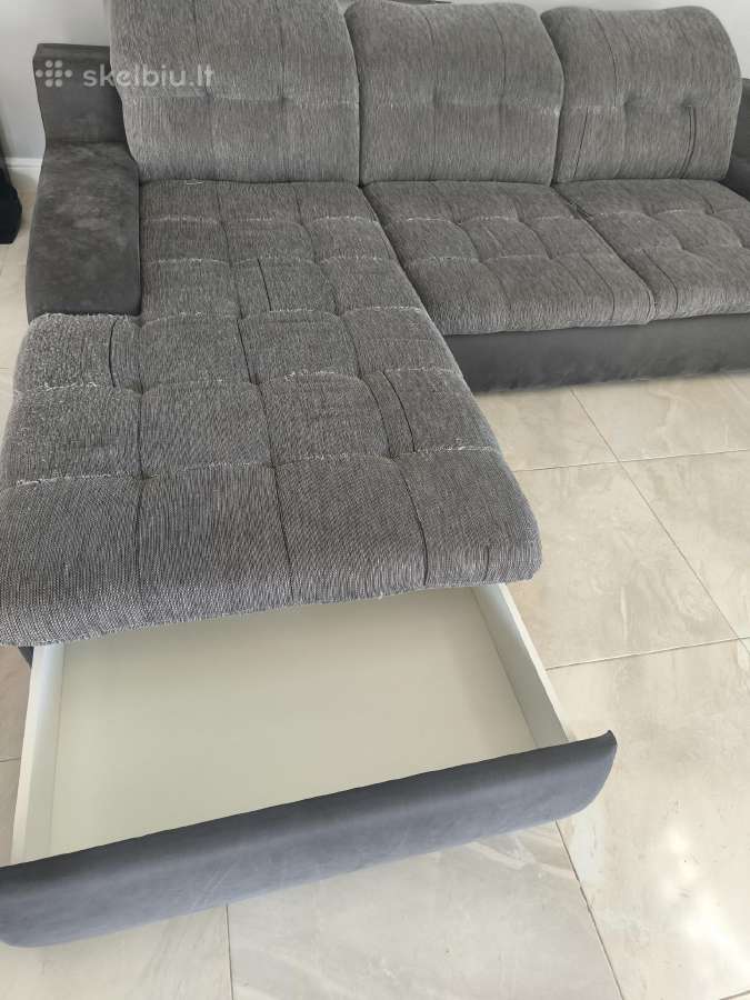 Dovanojama kampinė sofa lova - nuotraukos Nr. 3