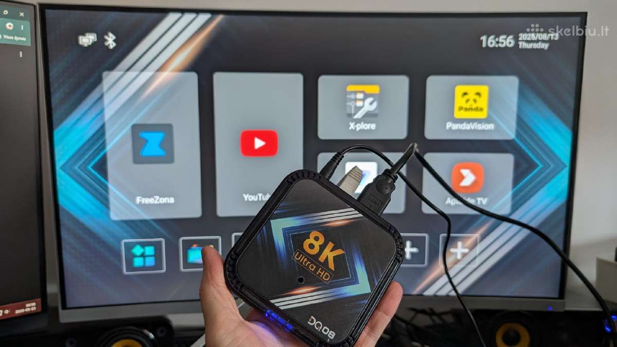 Dq08 TV priedėlis (Android 13, 4gb/32gb, Wi-fi 6) - nuotraukos Nr. 2