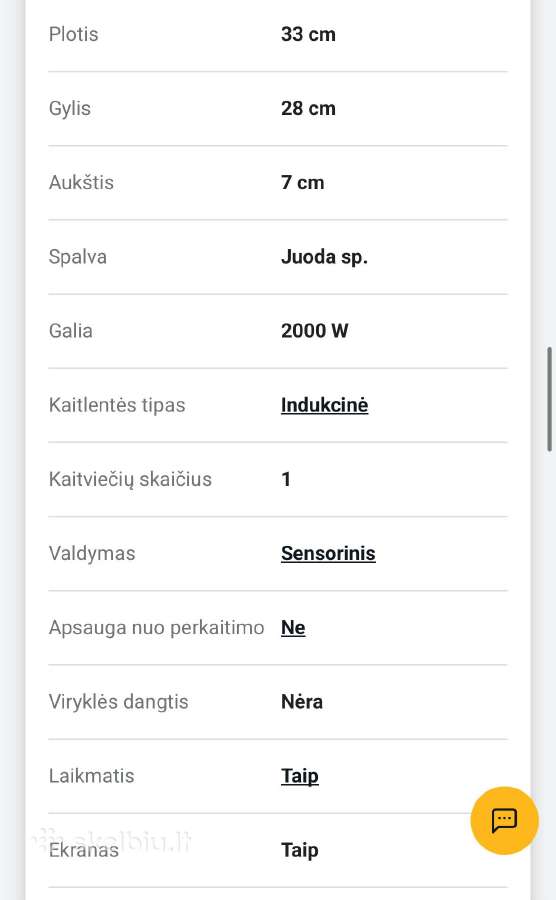 Indukcinės plytelės Esperanza - nuotraukos Nr. 3