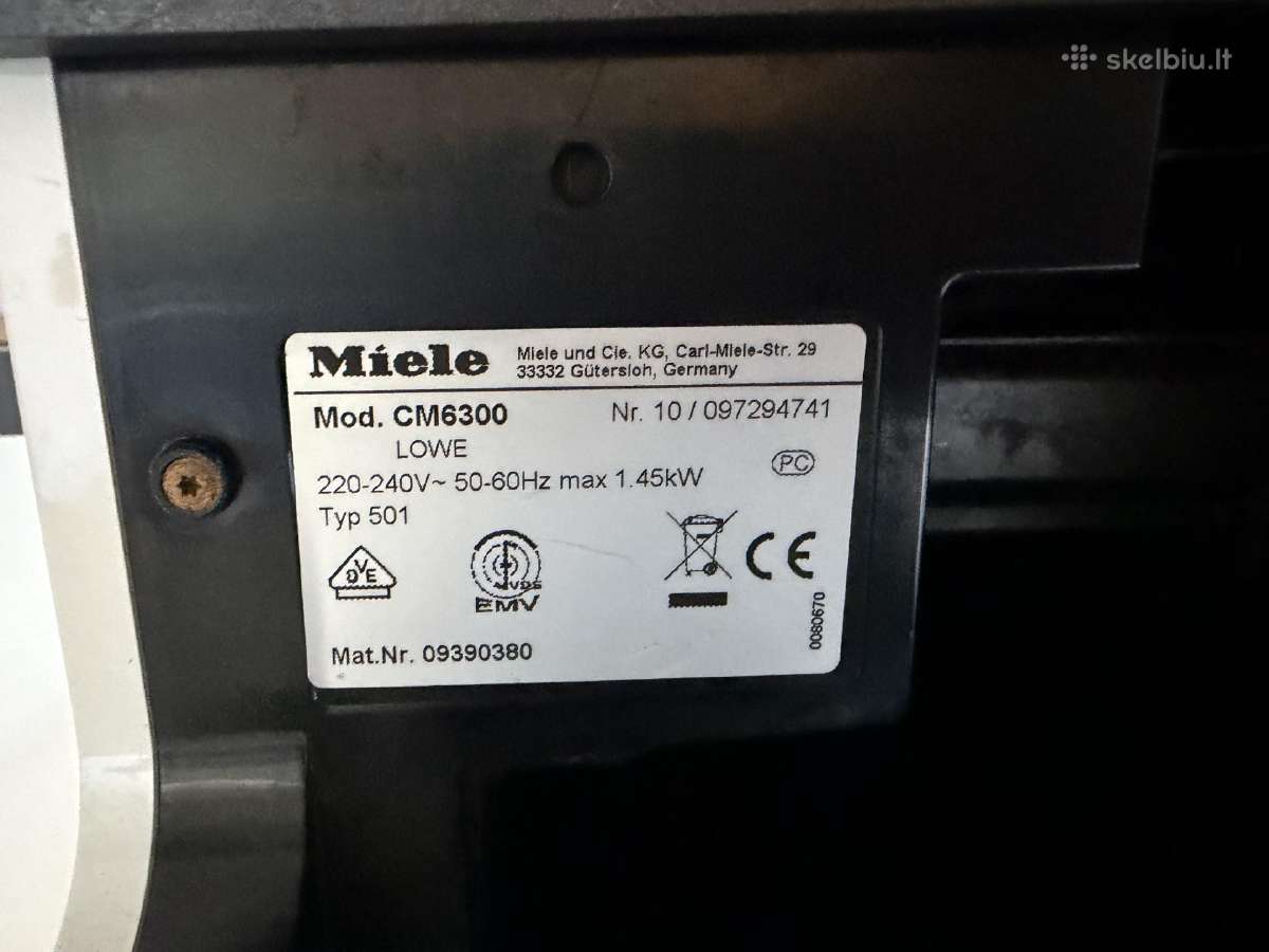 Miele Cm6300 kavos aparatas - nuotraukos Nr. 5