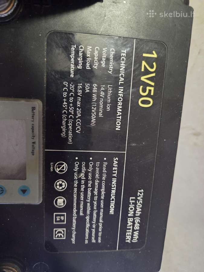 Parduodu Rebelcell Li-ion 12 V50ah,naudotas. - nuotraukos Nr. 3