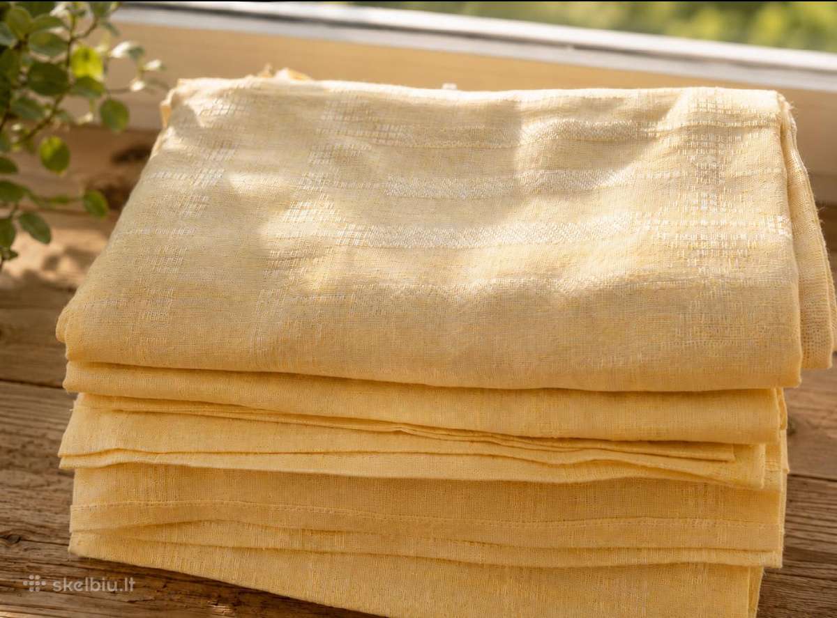 Nauja ~35 metų senumo retro portjera 250x145 6vnt - nuotraukos Nr. 4