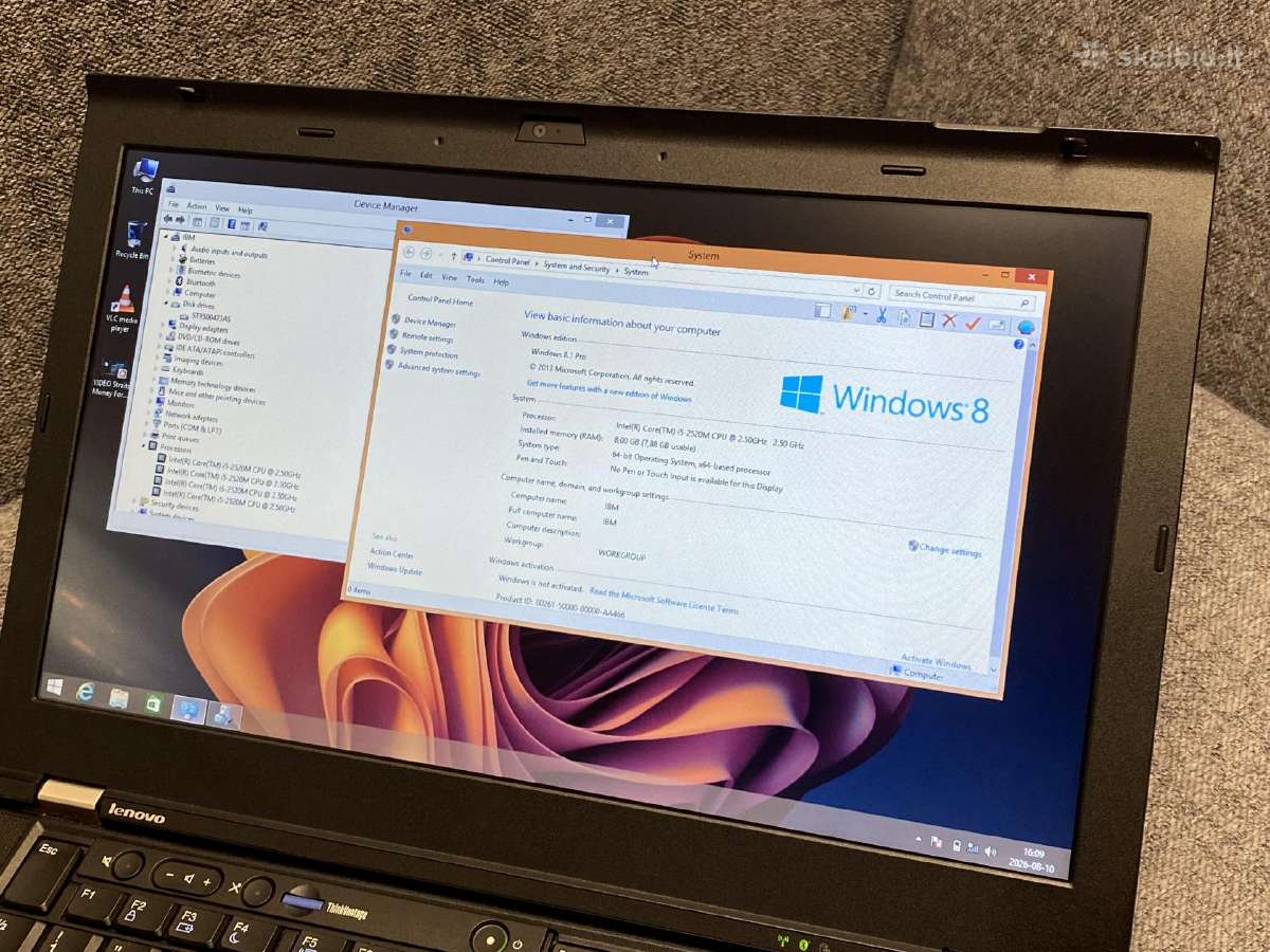 Lenovo Slim i5, 500gb ,8gb - nuotraukos Nr. 6