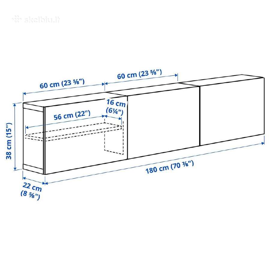 Ikea Bestä spintelė komoda TV staliukas - nuotraukos Nr. 3