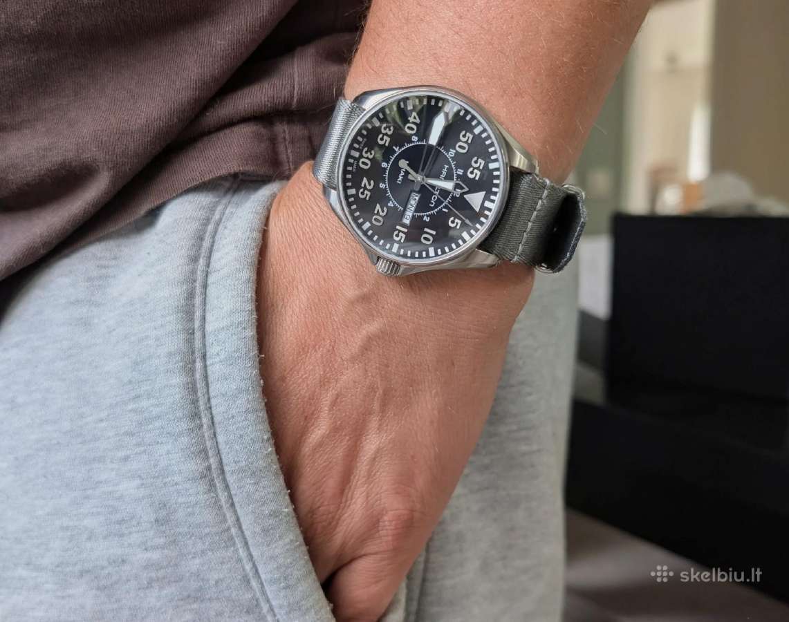 Khaki Aviation Pilot Day Date Quartz h646110 - nuotraukos Nr. 3