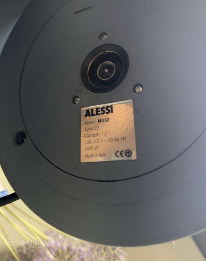 2 Alessi Mg32 vintažiniai elektriniai virduliai - nuotraukos Nr. 7
