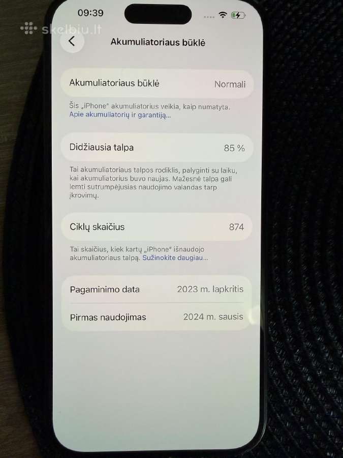 iPhone 15 Pro - nuotraukos Nr. 10