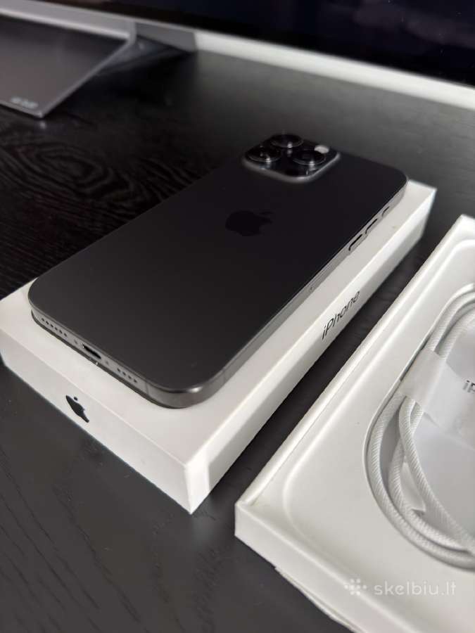 iPhone 16 Pro Max Black Titanium 256gb - nuotraukos Nr. 2