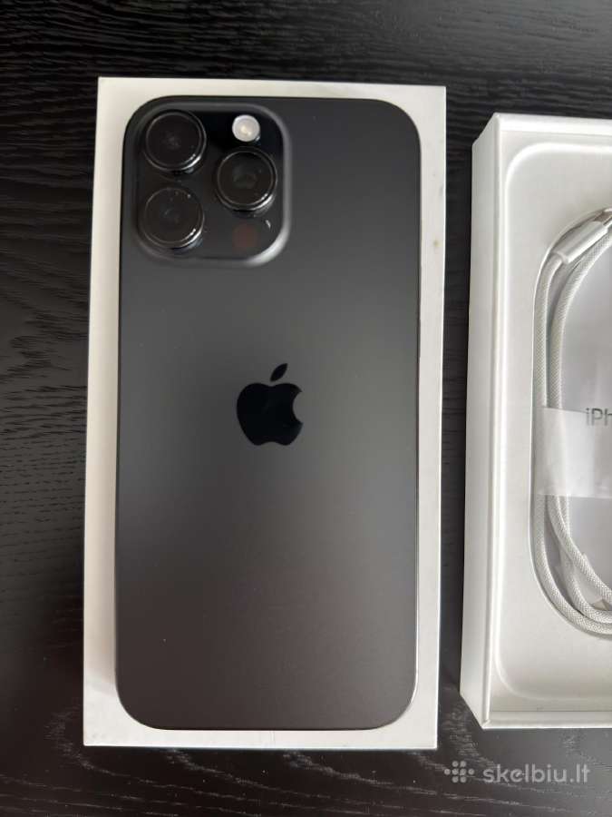 iPhone 16 Pro Max Black Titanium 256gb - nuotraukos Nr. 3