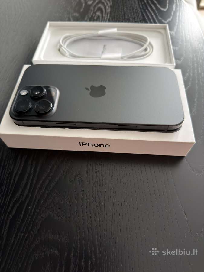iPhone 16 Pro Max Black Titanium 256gb - nuotraukos Nr. 4