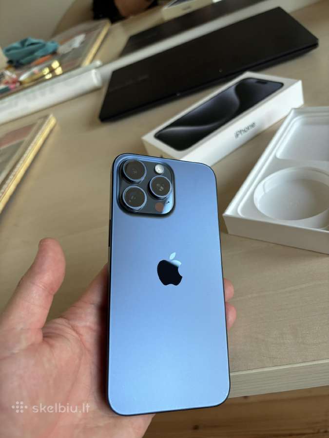 iPhone 15 Pro Max 512gb blue titanium - nuotraukos Nr. 4
