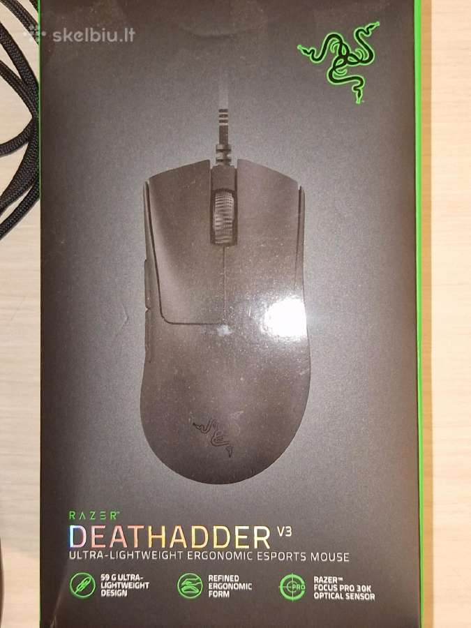 Razer Deathadder v3 pėlė - nuotraukos Nr. 3