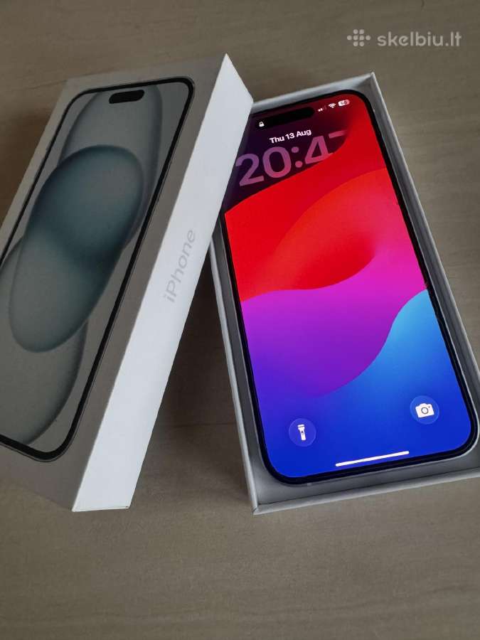 iPhone 15 Plus Blue 128gb + Apple Watch Series 6 - nuotraukos Nr. 4