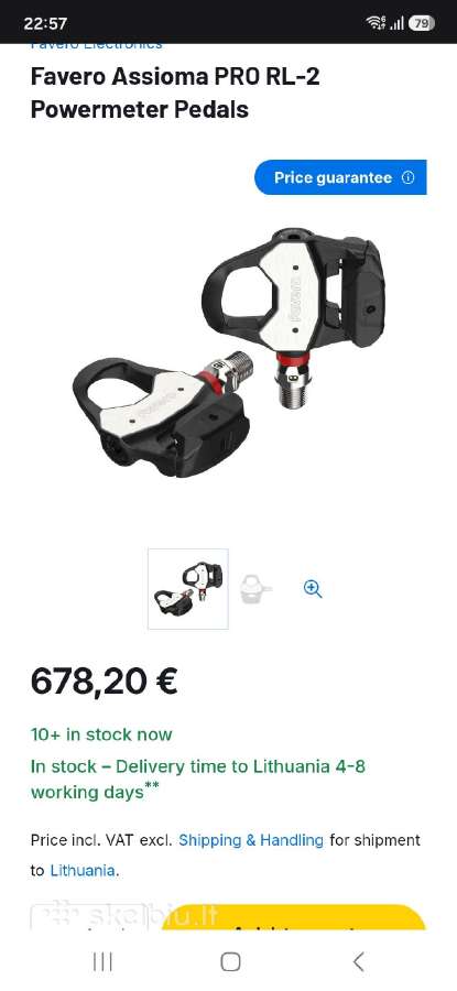 Favero assomia pro Rl2 pedalai power meter jegos - nuotraukos Nr. 3