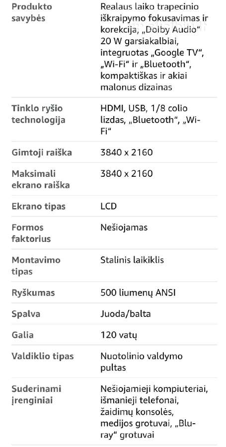 Aurzen Boom mini projektorius - nuotraukos Nr. 7