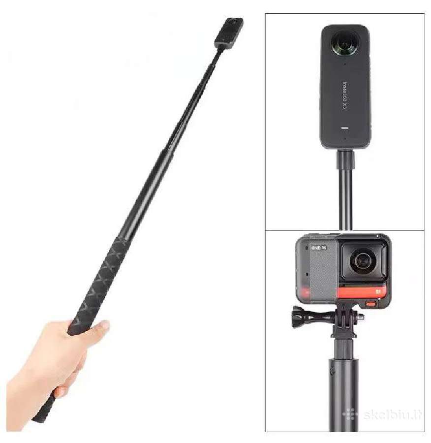 Gopro, Insta360 teleskopinės lazdos 1,5 ir 2m - nuotraukos Nr. 2