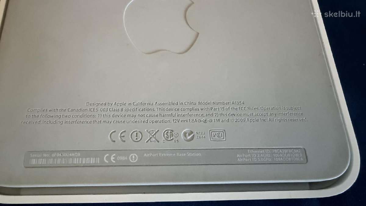 Apple Airport Extreme A1354 - nuotraukos Nr. 2