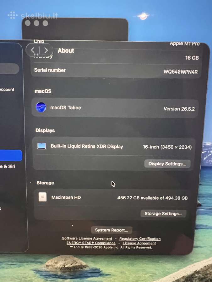 MacBook Pro 16'' 2021 - nuotraukos Nr. 4