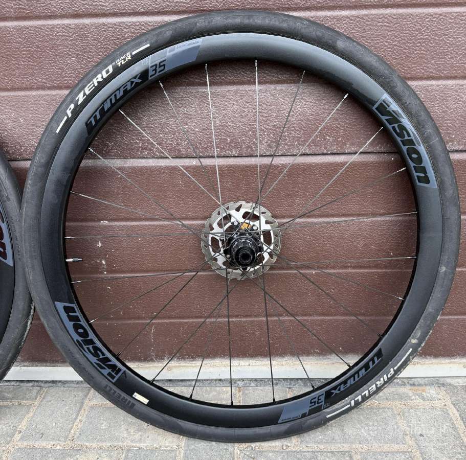 Rankų darbo gravel-road ratai Vision Trimax 35 Sc - nuotraukos Nr. 5