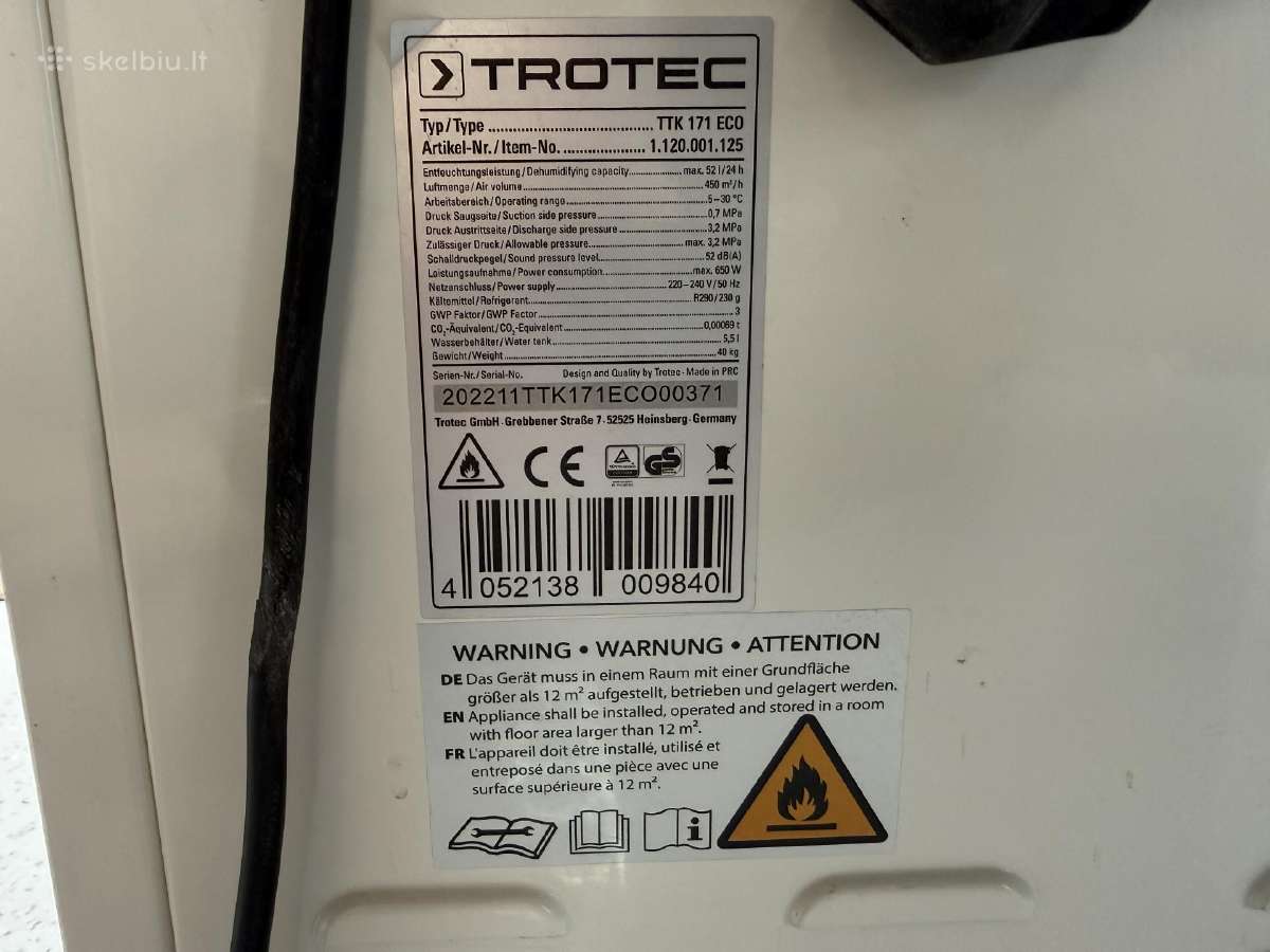 Trotec Ttk 171 Eco - nuotraukos Nr. 5