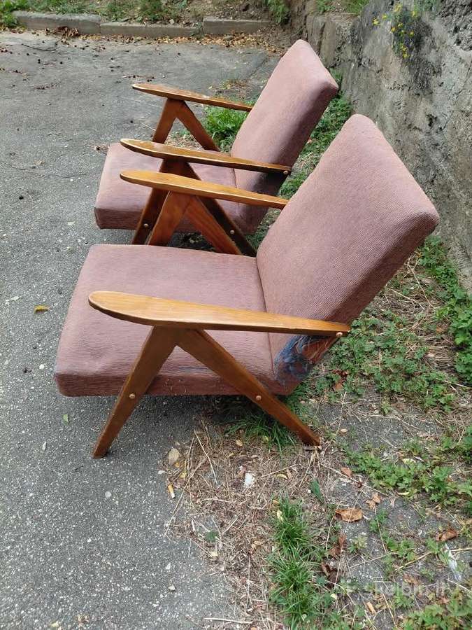 Vintažinis fotelis, 2vnt. - nuotraukos Nr. 3