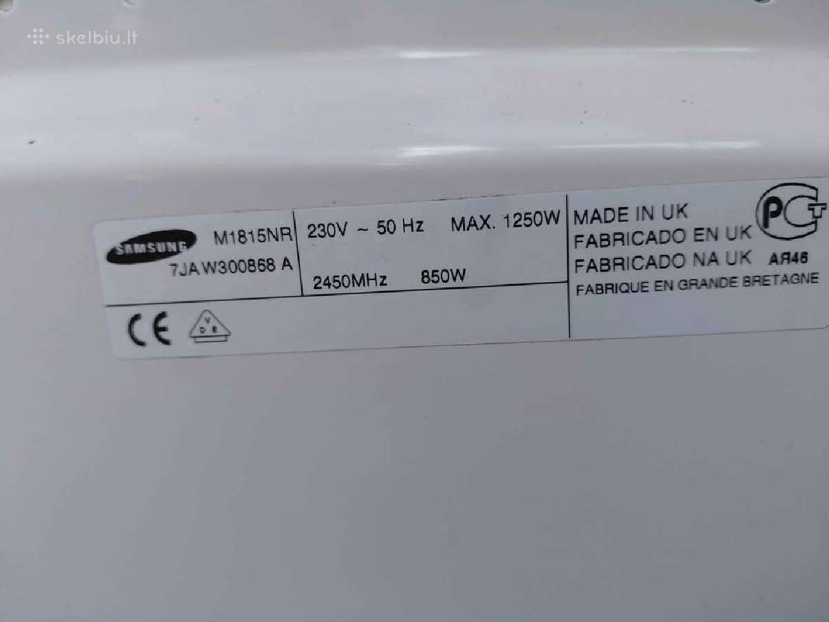 Mikrobangų krosnelė Samsung. - nuotraukos Nr. 4