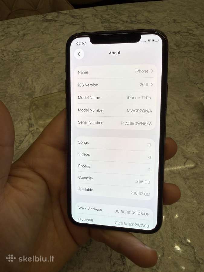 iPhone 11 pro, 256gb 92% - nuotraukos Nr. 4